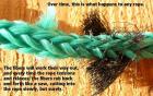 Frayed rope